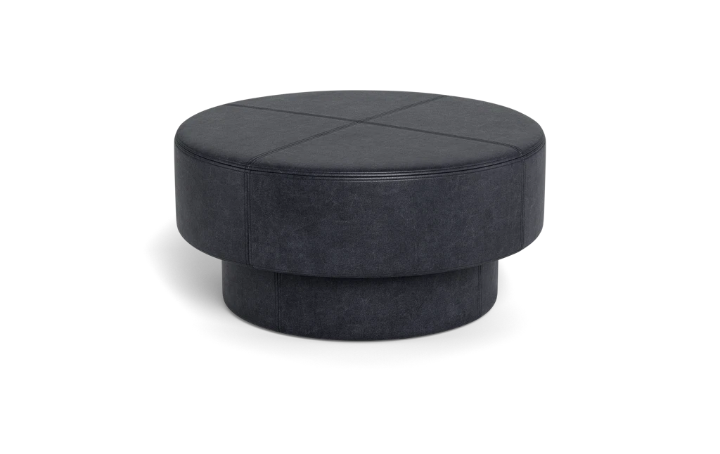 Interior Define Benson Leather Ottoman