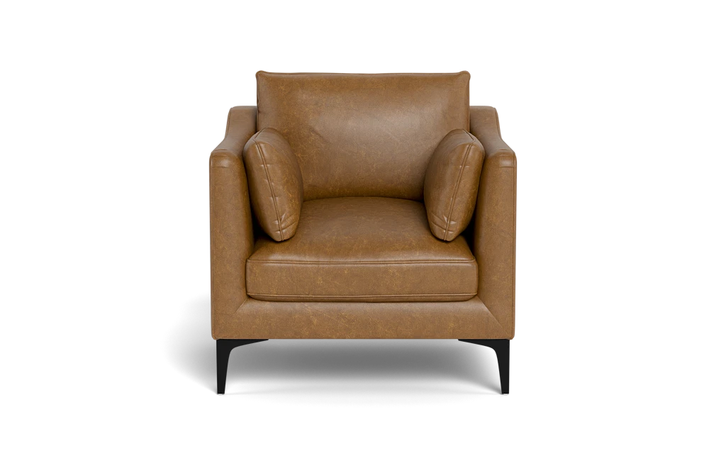 Petite best sale leather chair