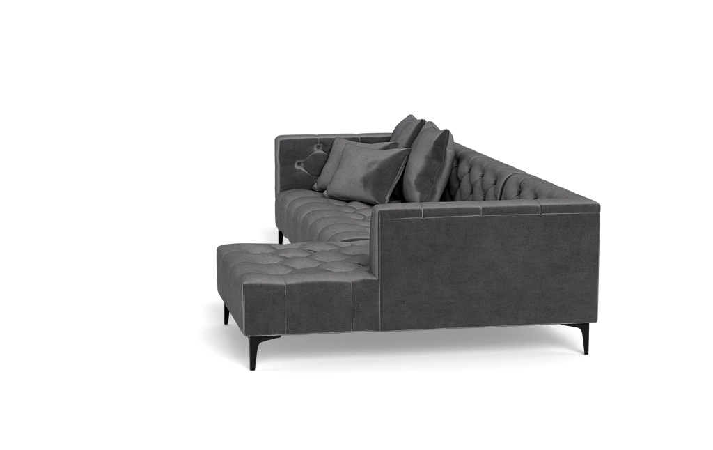 Interior Define Ms. Chesterfield Chaise Sectional - Thumbnail 5
