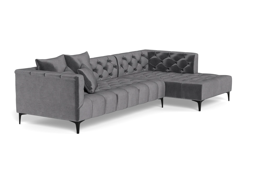 Interior Define Ms. Chesterfield Chaise Sectional - Thumbnail 4