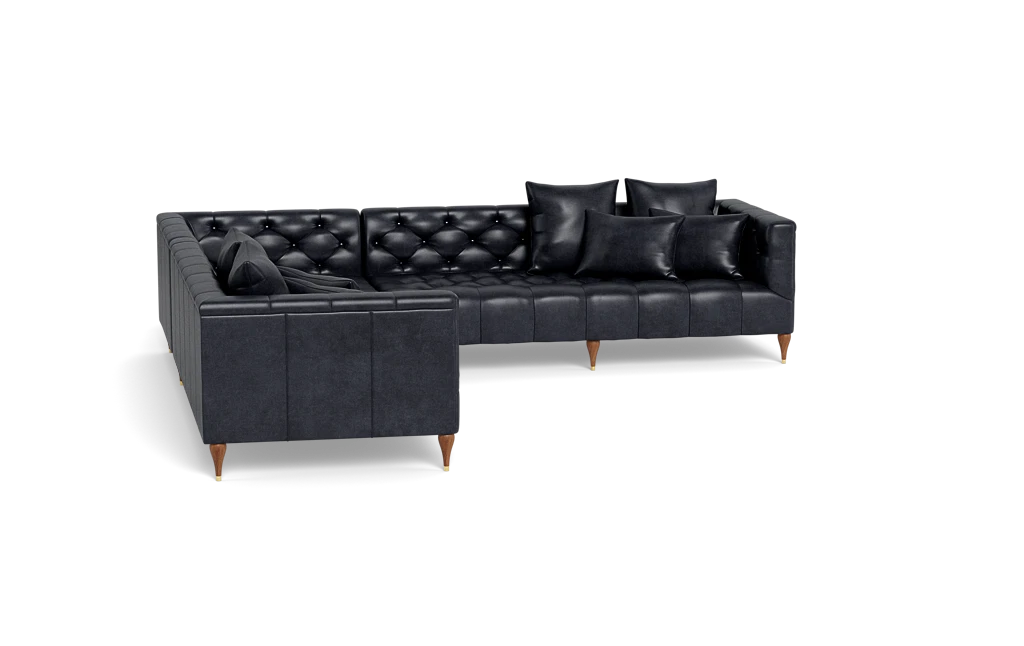 Black chesterfield online lounge