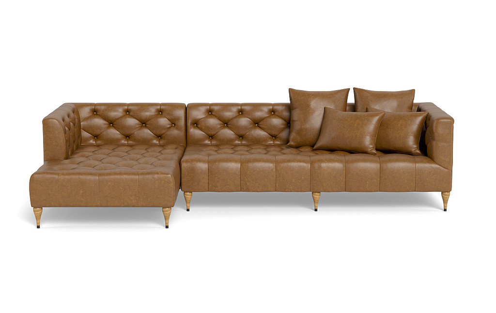 Leather Sectional Sofa With Left Chaise, Leather Sectionals Houston Tx