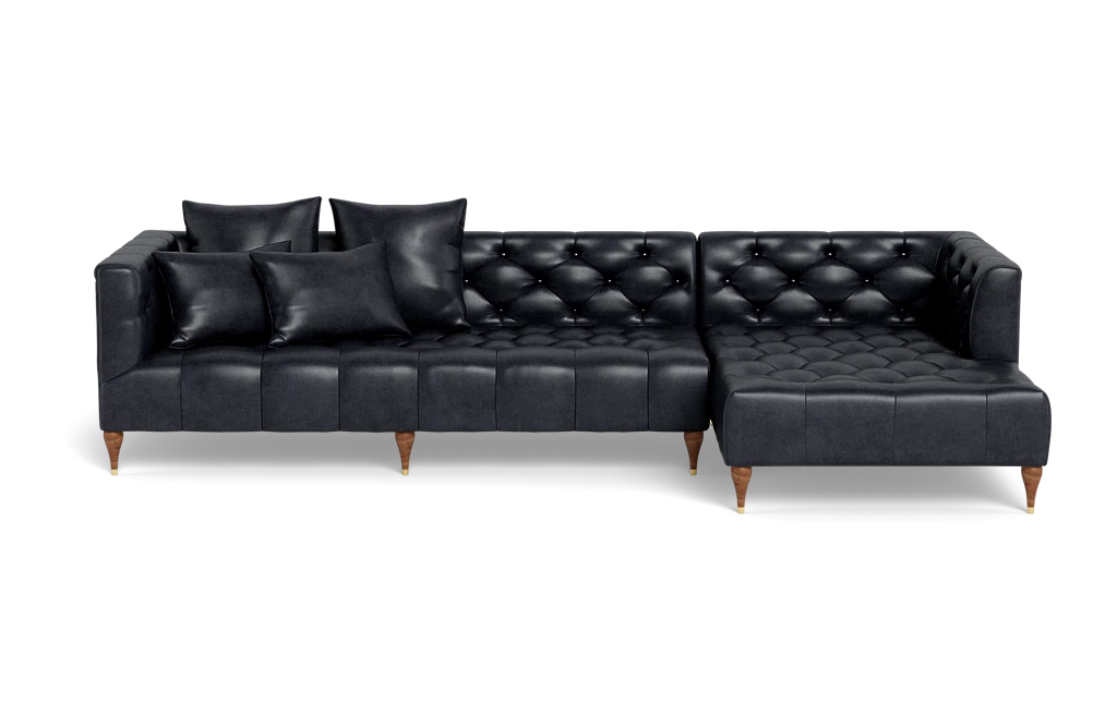 Interior Define Ms. Chesterfield Sectional Sofa - Thumbnail 3