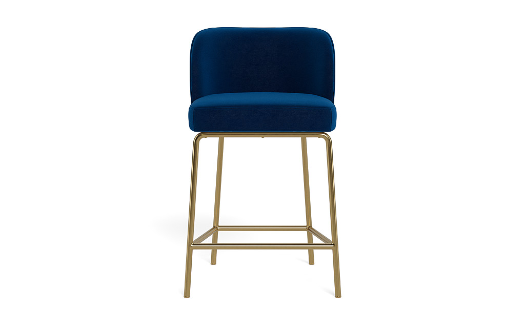 Graham Metal Framed Upholstered Counter Stool - Thumbnail 3