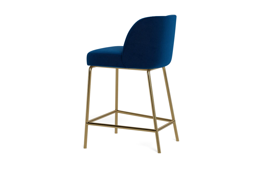 Graham Metal Framed Upholstered Counter Stool - Thumbnail 4