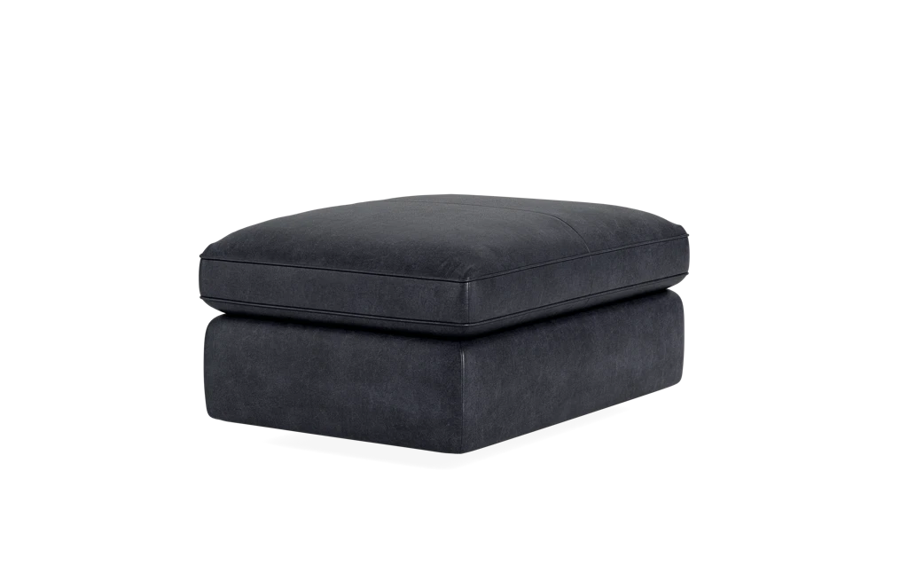 Leather ottoman deals with drawers