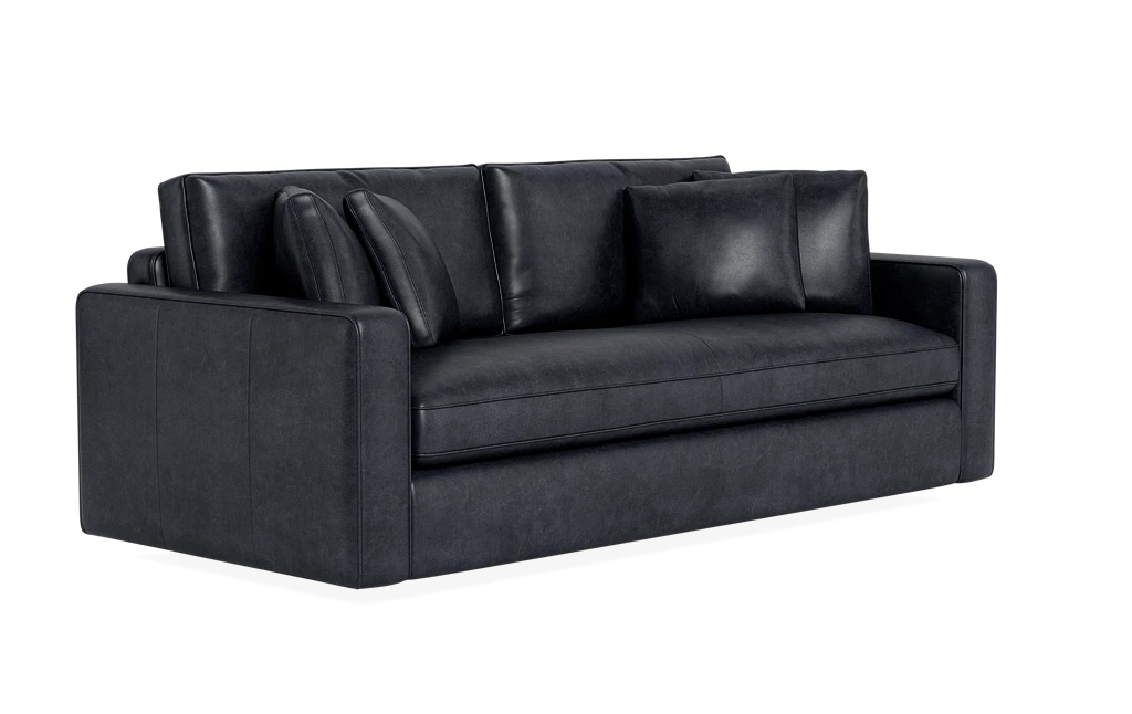 2 seater discount sofa leather black