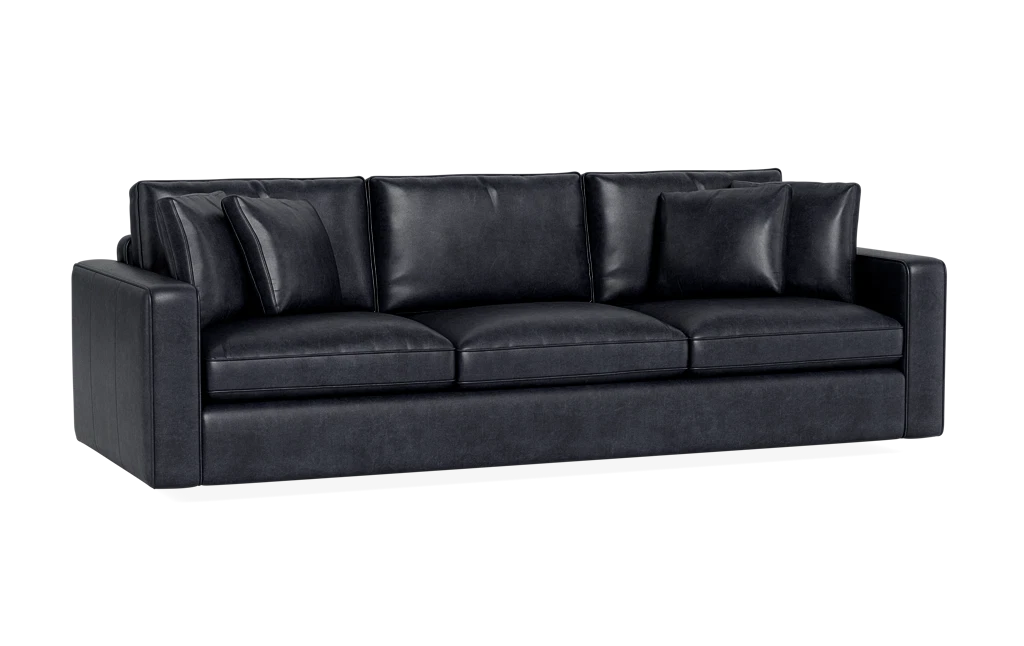 3 seater leather lounge with chaise 2025