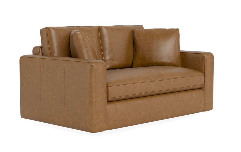 Leather single seater online sofa