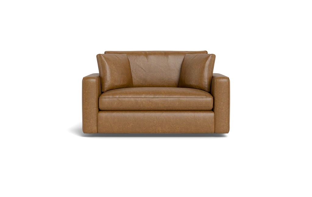Leather twin sleeper sales sofa