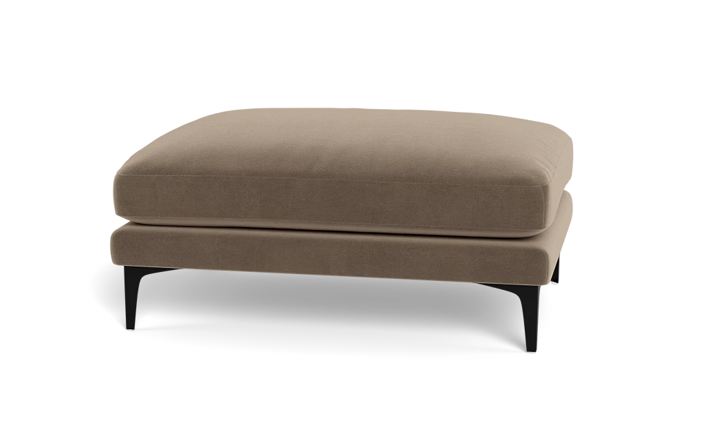 Maxwell Custom Velvet Ottoman - Interior Define