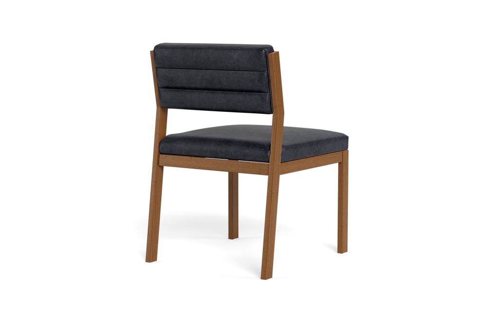 Nora Leather Upholstered Armless Chair - Interior Define