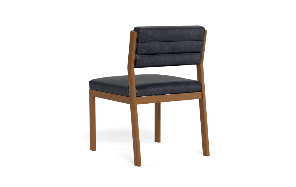 Nora Leather Upholstered Armless Chair - Interior Define