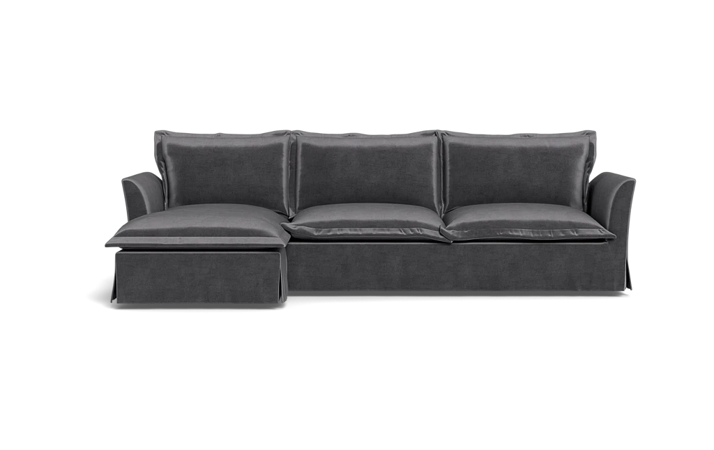 Interior Define Skylar Slipcovered Chaise Sectional