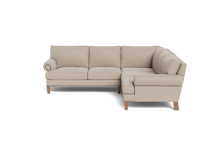 Roll Arm Sectional Sofa Perch Furniture
