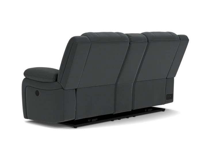 2 Seater with End Electric Recliners Console Lounges Plus