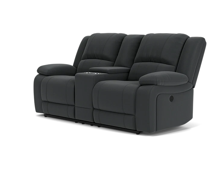 2 Seater with End Electric Recliners Console Lounges Plus