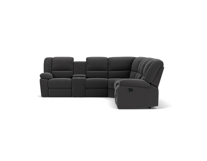 Small corner lounge with best sale recliner