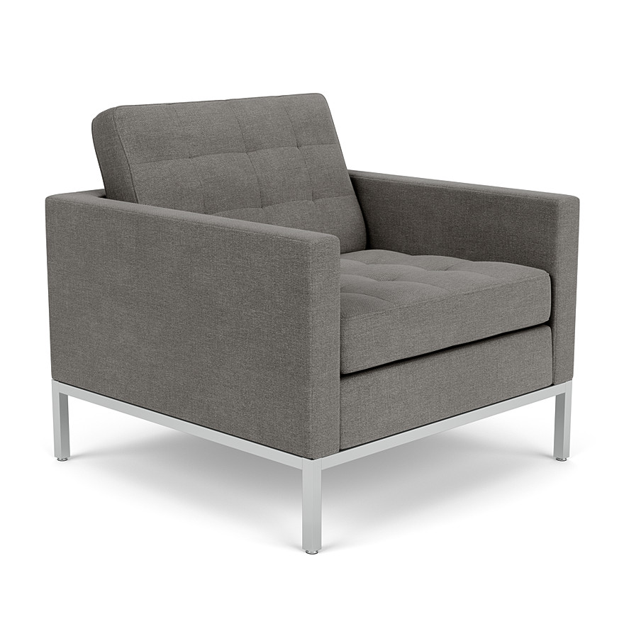 Gray 47 Chair with Pull-out Ottoman