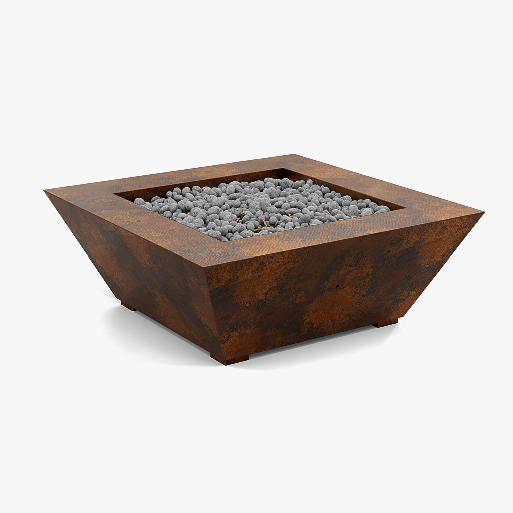 CopperSmith Custom Square Tapered Firepit