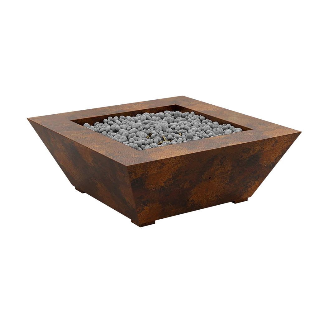 Square Tapered Fire Pit from CopperSmith