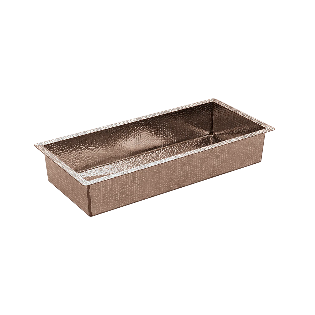 Custom Rectangular Bar Sink from World CopperSmith