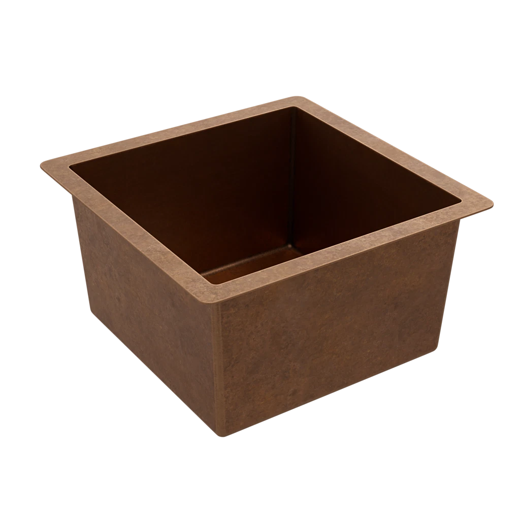 Custom Square Sink from World CopperSmith