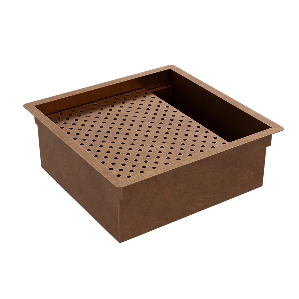 Custom Workstation Sink from World CopperSmith