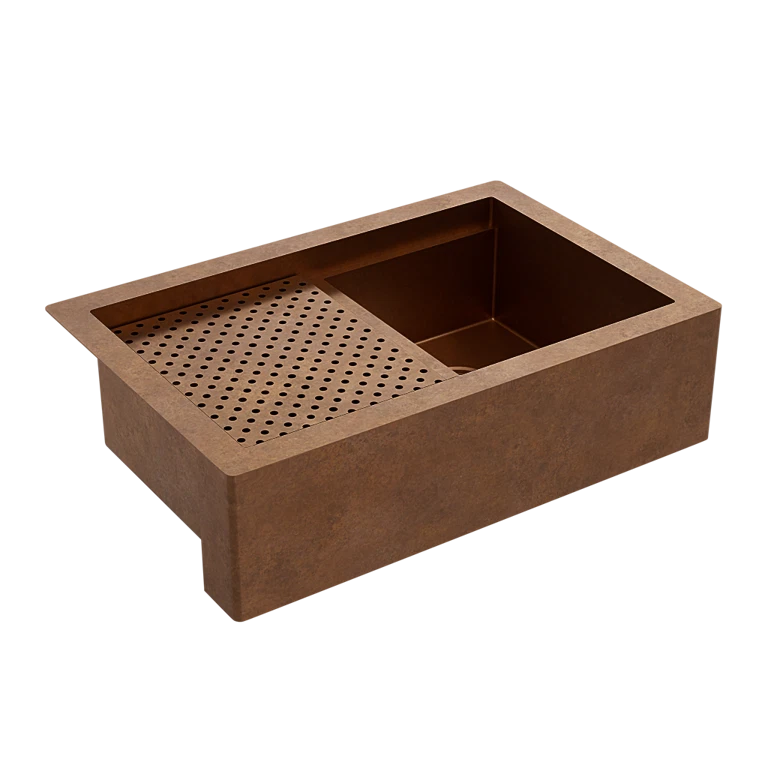 The Farmhouse DW Workstation Kitchen Sink is the best sink for functionality.