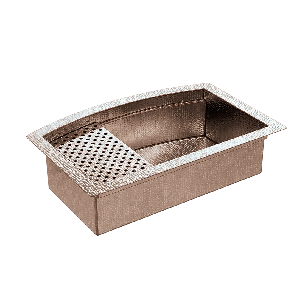 Custom Workstation Sink from World CopperSmith