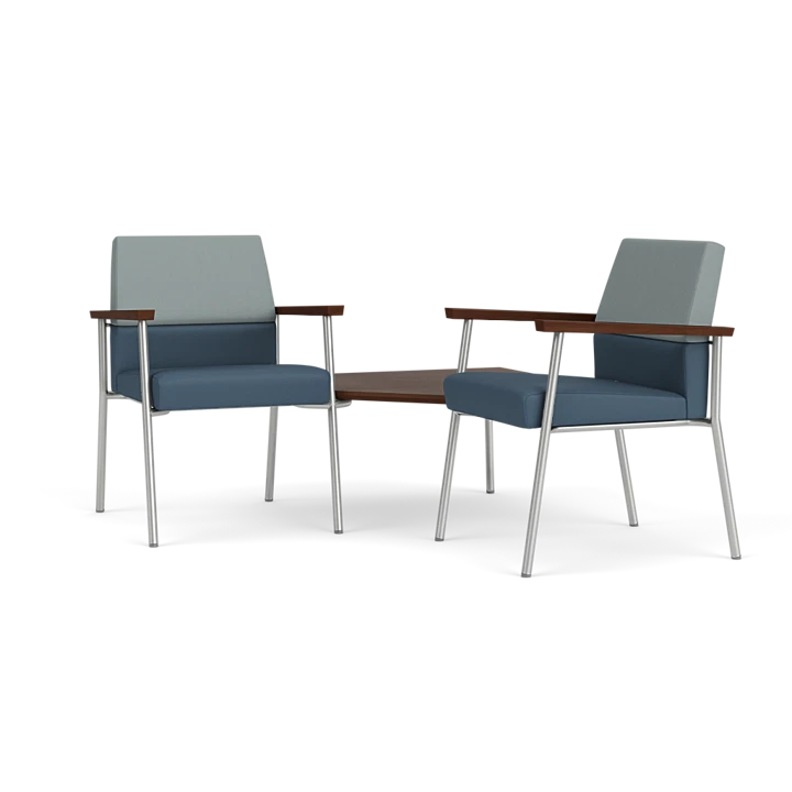 Lesro Mystic Series Reception Chair With Connecting Corner Table - Thumbnail 2