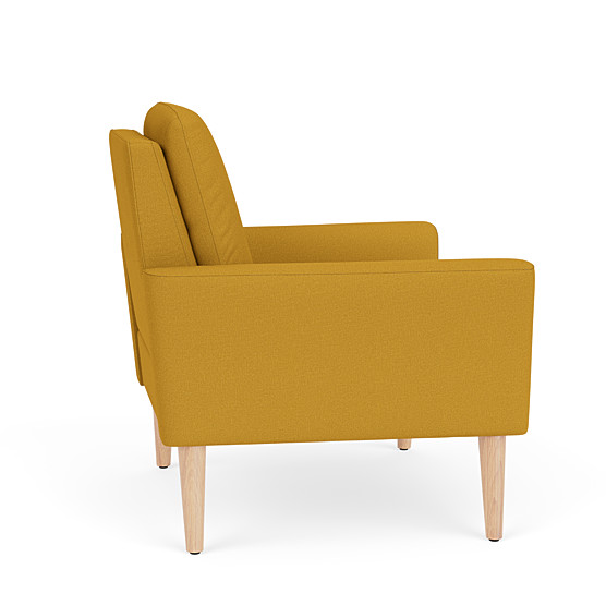 mustard snuggle chair