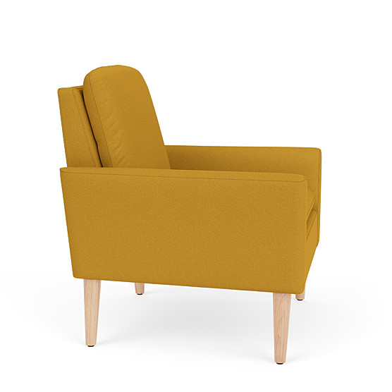 mustard snuggle chair