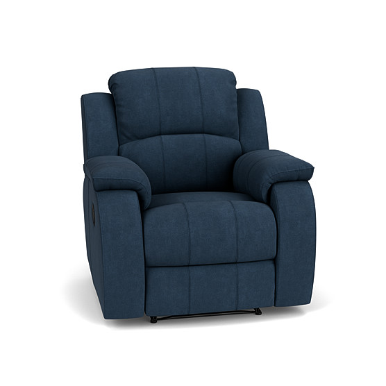 navy blue recliner rocker