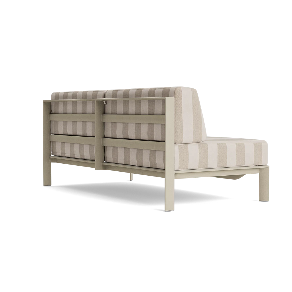 Parkway Modular Armless Loveseat - Brown Jordan