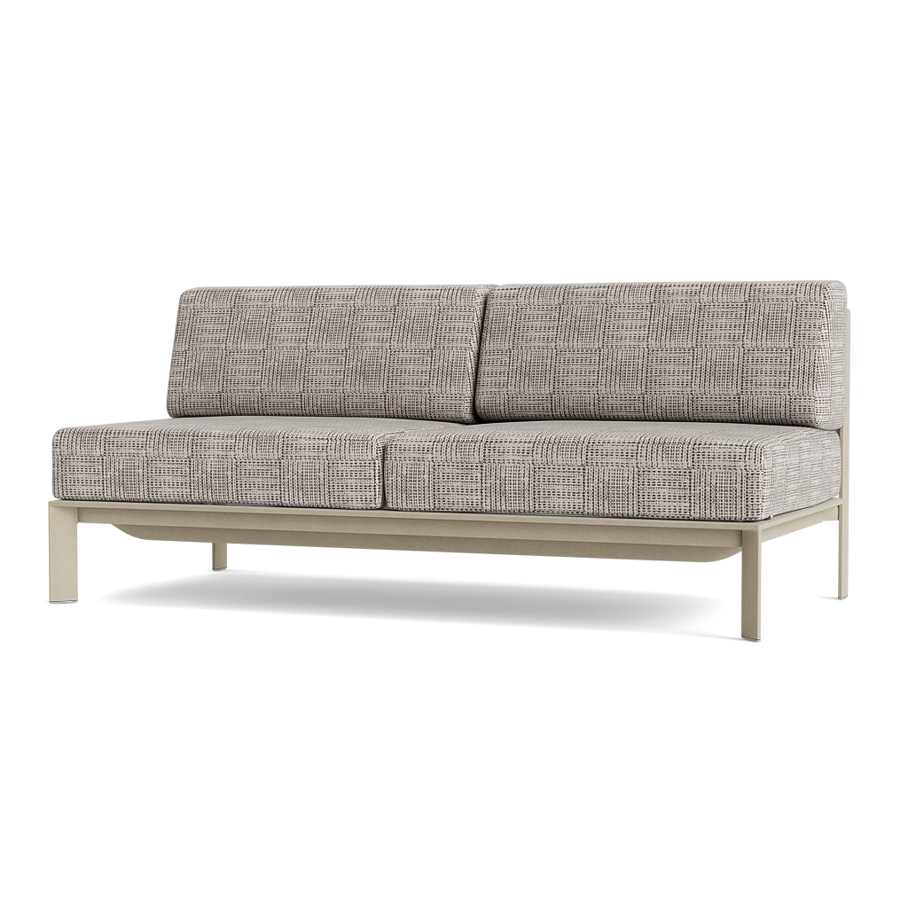 Parkway Modular Armless Loveseat - Brown Jordan
