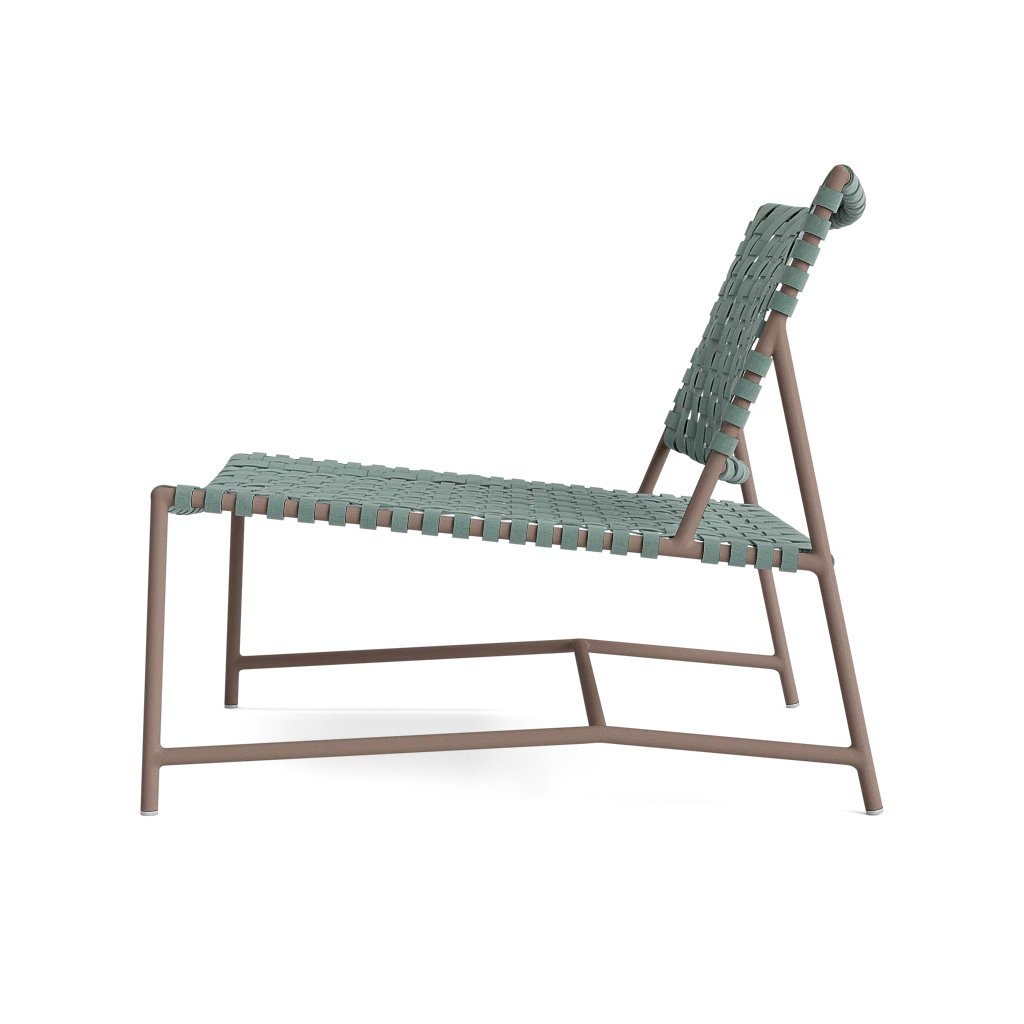 Stretch Armless Lounge Chair - Brown Jordan