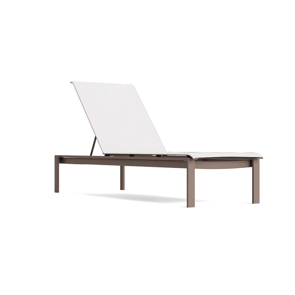 ジョモタン Parkway Sling Flat Stacking Adjustable Chaise - Brown Jordan