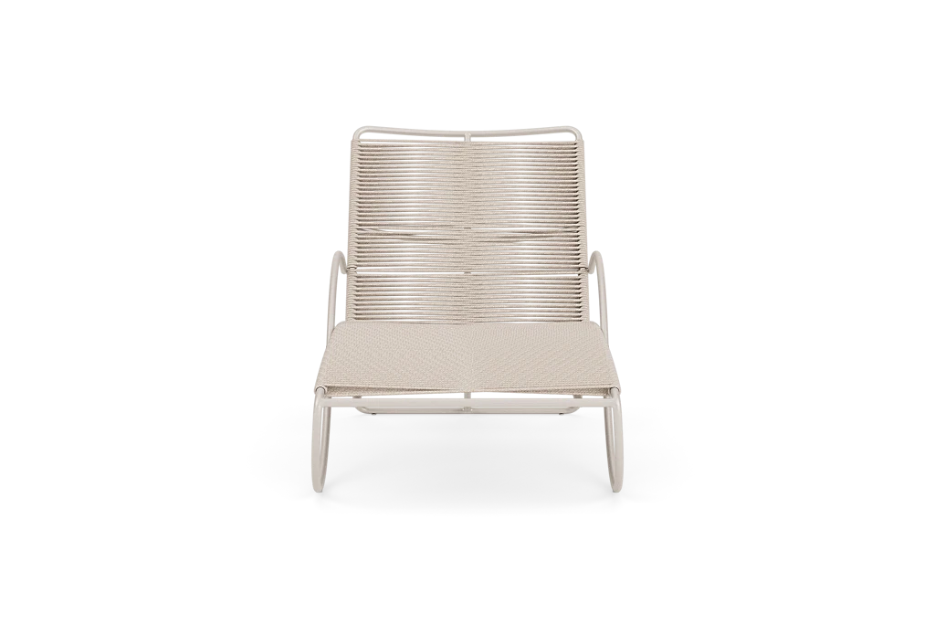 Walter Lamb Aluminum Contoured Chaise - Brown Jordan