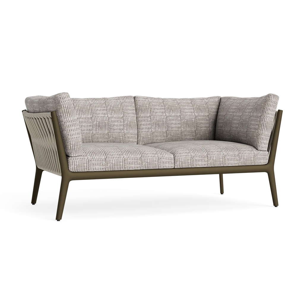 H Loveseat - Brown Jordan