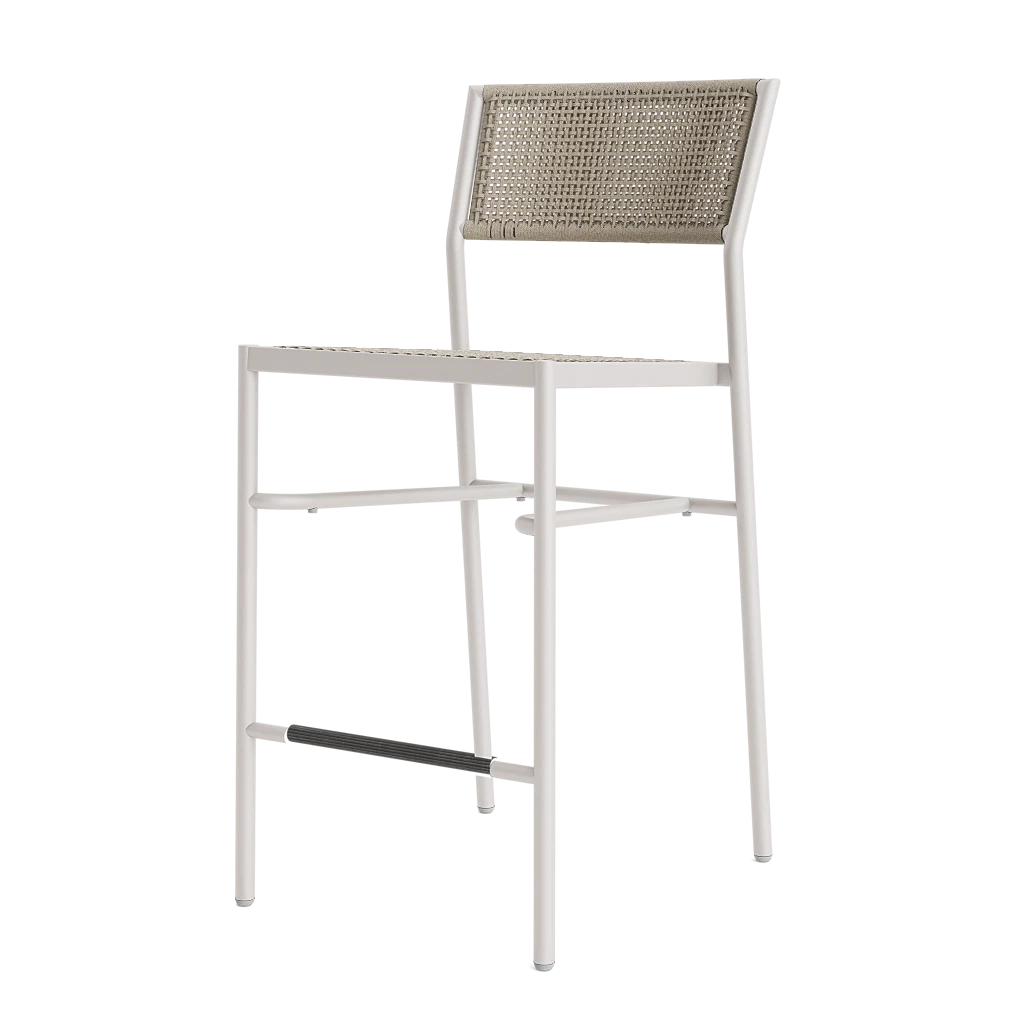 Lisbon Woven Stacking Bar Stool - Brown Jordan