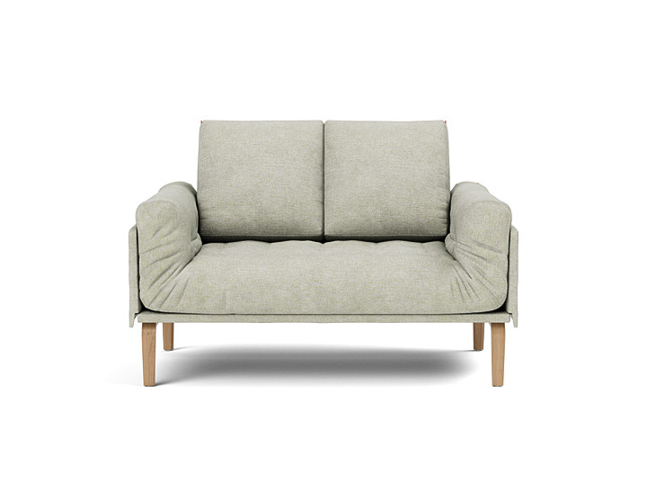 Canapea pat Rollo Bow, saltea cu arcuri impachetate 80x200 cm, tesatura la alegere