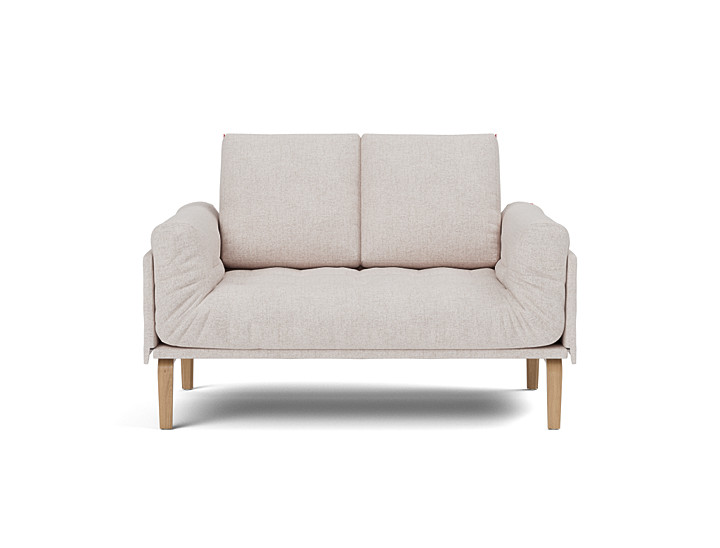 Canapea pat Rollo Bow, saltea cu arcuri impachetate 80x200 cm, tesatura la alegere