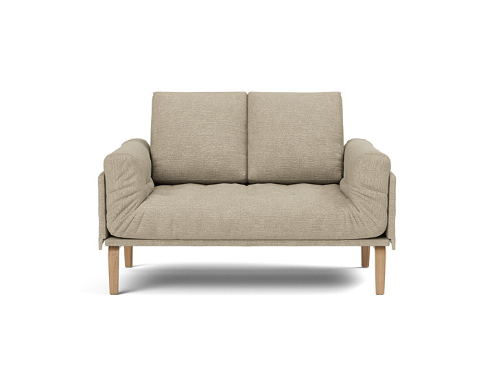 Canapea pat Rollo Bow, saltea cu arcuri impachetate 80x200 cm, tesatura la alegere