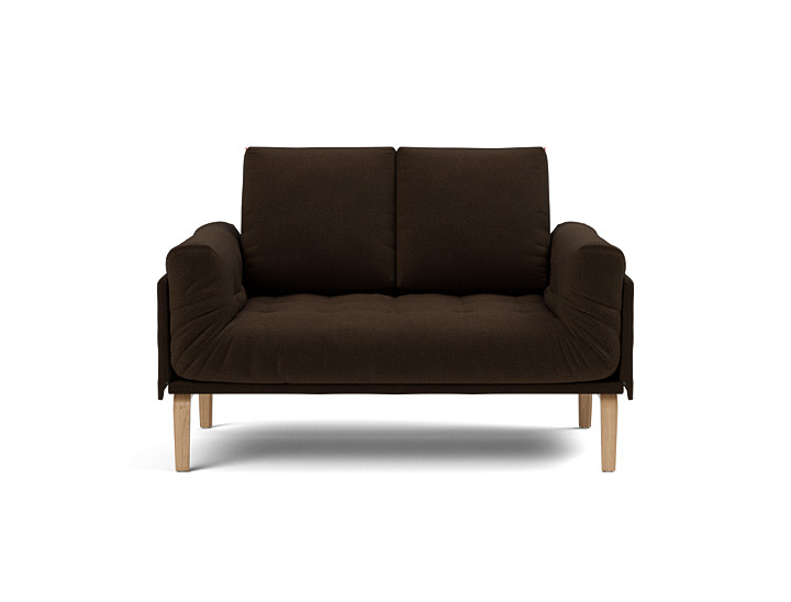 Canapea pat Rollo Bow, saltea cu arcuri impachetate 80x200 cm, tesatura la alegere