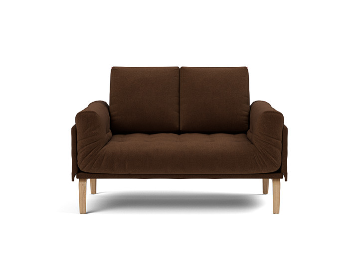 Canapea pat Rollo Bow, saltea cu arcuri impachetate 80x200 cm, tesatura la alegere