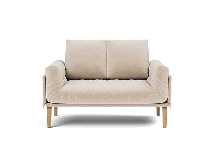 Canapea pat Rollo Bow, saltea cu arcuri impachetate 80x200 cm, tesatura la alegere