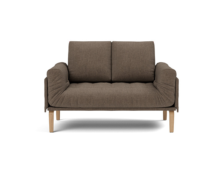 Canapea pat Rollo Bow, saltea cu arcuri impachetate 80x200 cm, tesatura la alegere