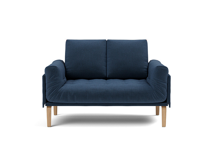Canapea pat Rollo Bow, saltea cu arcuri impachetate 80x200 cm, tesatura la alegere