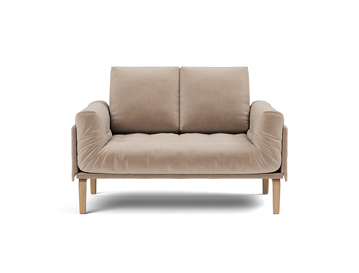 Canapea pat Rollo Bow, saltea cu arcuri impachetate 80x200 cm, tesatura la alegere
